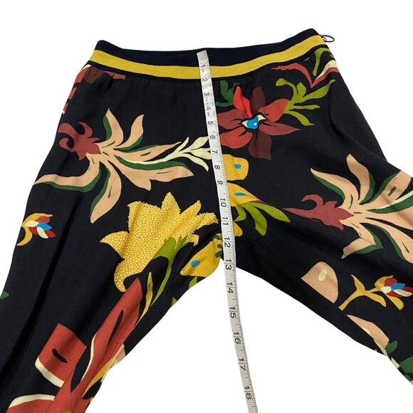 Farm Rio Calla Flare Retro Floral Pants‎ Size S - Picture 9 of 14